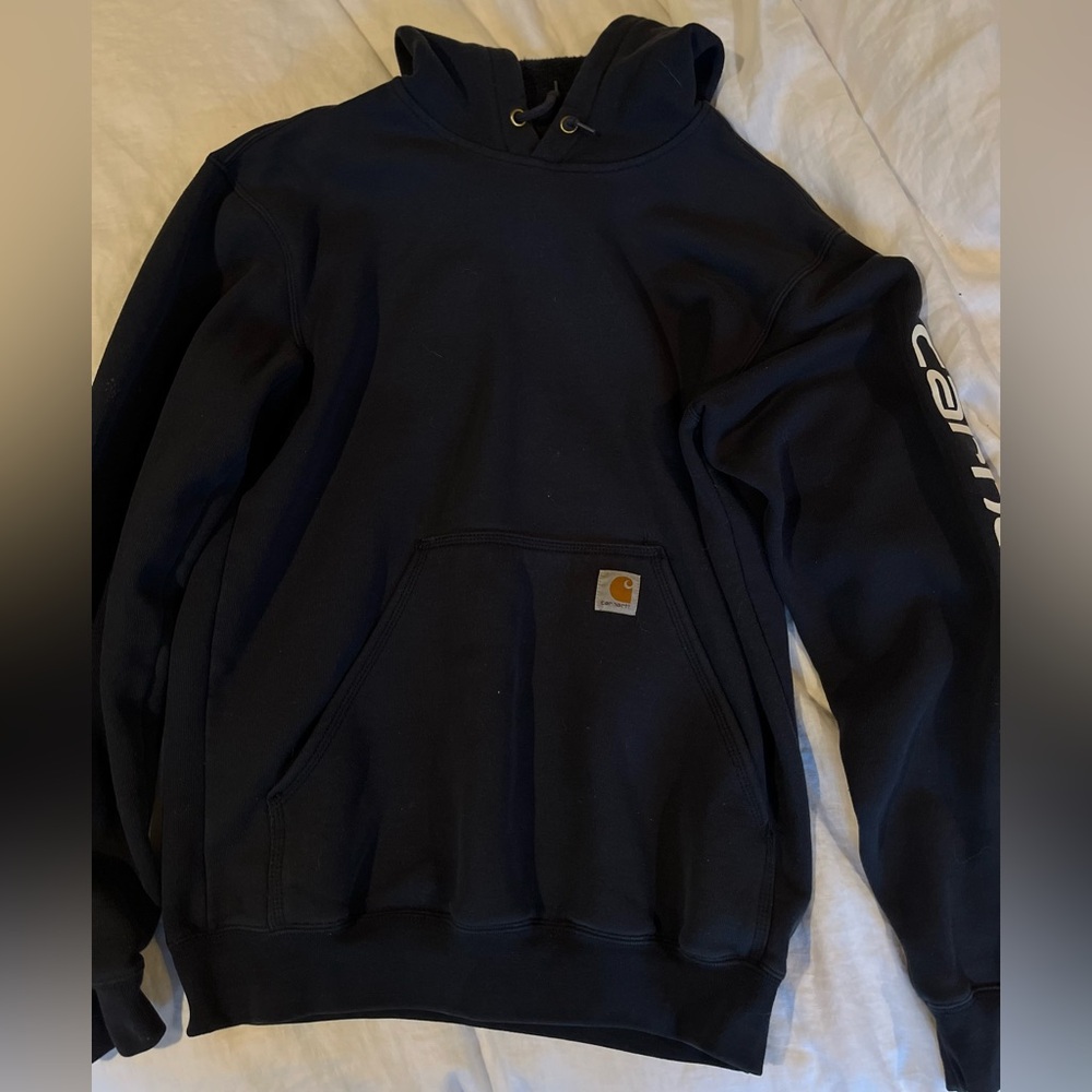 Carhartt Med Navy Blue Hoodie Sweatshirt